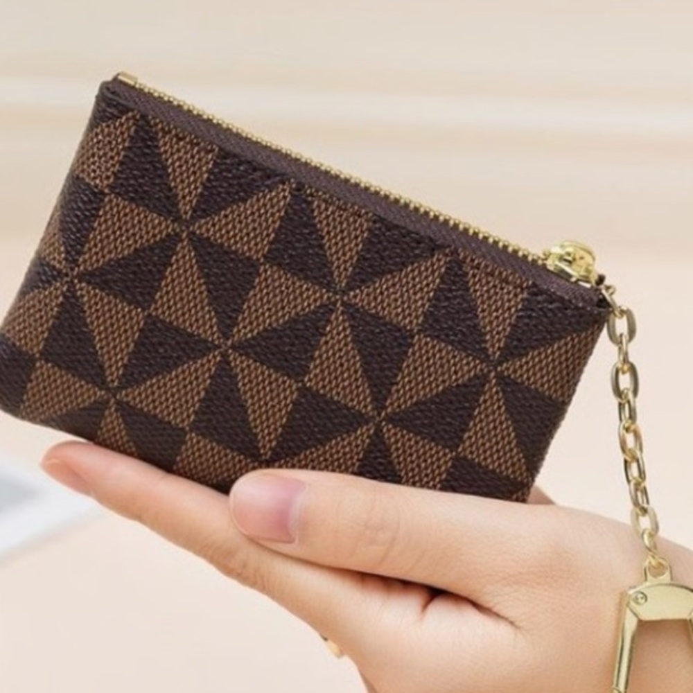 Mini Card Case with Key Holder Coin Purse & Hanging Bag Easy Organization NEW - Picture 3 of 3